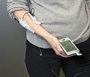<b>LITEN OG LETT:</b> <br>- Har du en smarttelefon, så skjønner du hvordan denne maskinen fra Nurokor skal brukes, hevder Solvår. <b>LITEN OG LETT:</b> <br>- Har du en smarttelefon, så skjønner du hvordan denne maskinen fra Nurokor skal brukes, hevder Solvår.