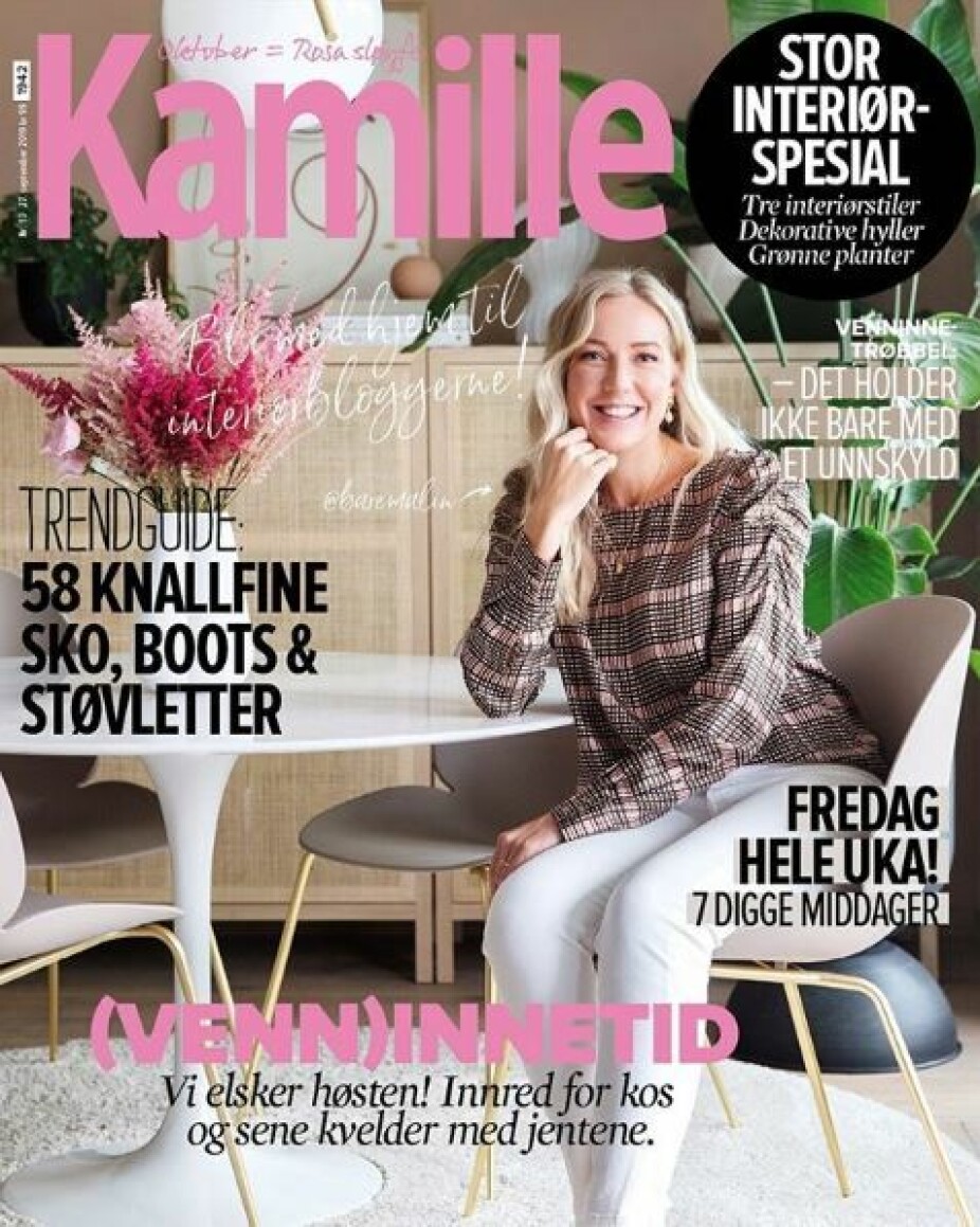 Inspirerende @baremalin er på forsiden av høstens interiørspesial fra Kamille. Inspirerende @baremalin er på forsiden av høstens interiørspesial fra Kamille.