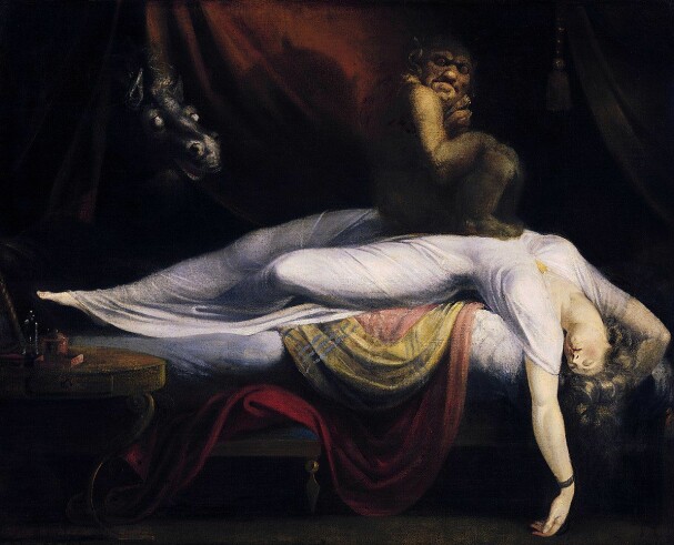 «Marerittet» (1781) av sveitiske Henry Fuseli er blitt brukt til å illustrere søvnparalyse i flere vitenskaplige artikler. «Marerittet» (1781) av sveitiske Henry Fuseli er blitt brukt til å illustrere søvnparalyse i flere vitenskaplige artikler.