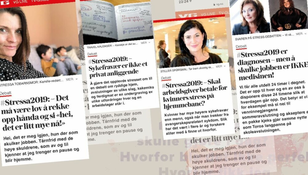 DEBATT: #stressa2019 ble hashtaggen for debatten om den moderne, slitne kvinnen. Det var Kamilles undersøkelse, som viste hvor utbredt problemet var, som satte i gang diskusjonene. For er det vårt eget eller samfunnets problem at én av tre blir hjemme fra jobb fordi de er slitne? DEBATT: #stressa2019 ble hashtaggen for debatten om den moderne, slitne kvinnen. Det var Kamilles undersøkelse, som viste hvor utbredt problemet var, som satte i gang diskusjonene. For er det vårt eget eller samfunnets problem at én av tre blir hjemme fra jobb fordi de er slitne?