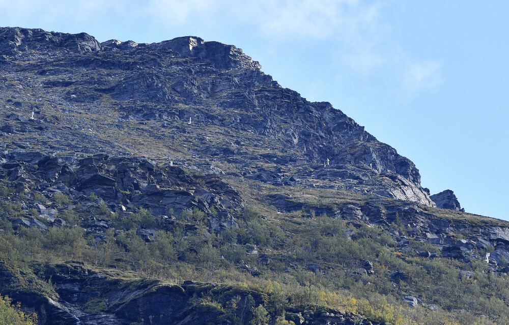 <b>RASFARLIG FJELL:</b> Gàmanjunni i Manndalen er ett av syv fjell som overvåkes kontinuerlig.