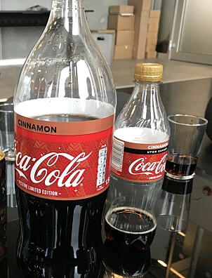 TIL TESTING: De to cola-typene som skulle til pers i Side2s test.