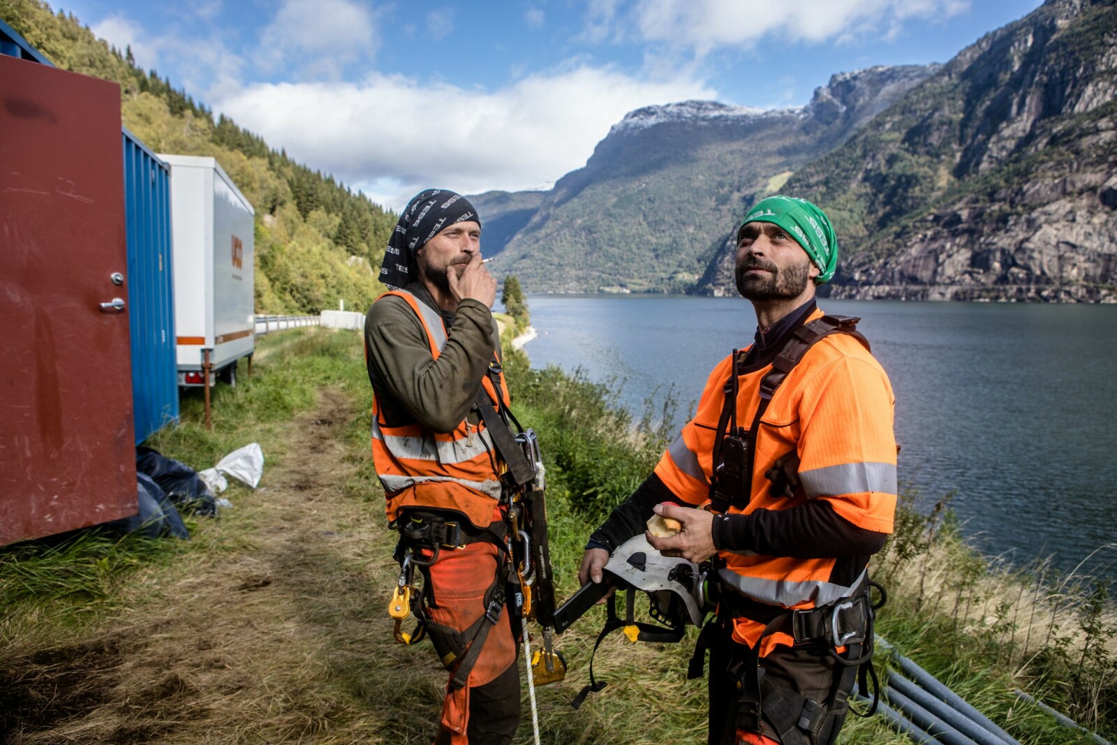 <b>TOPP-TRENT:</b> Robert og Stefan Haidar fra Østerrike er eksperter på bratt lende. Norsk Bergsikring AS har 12 ansatte fra Østerrike.