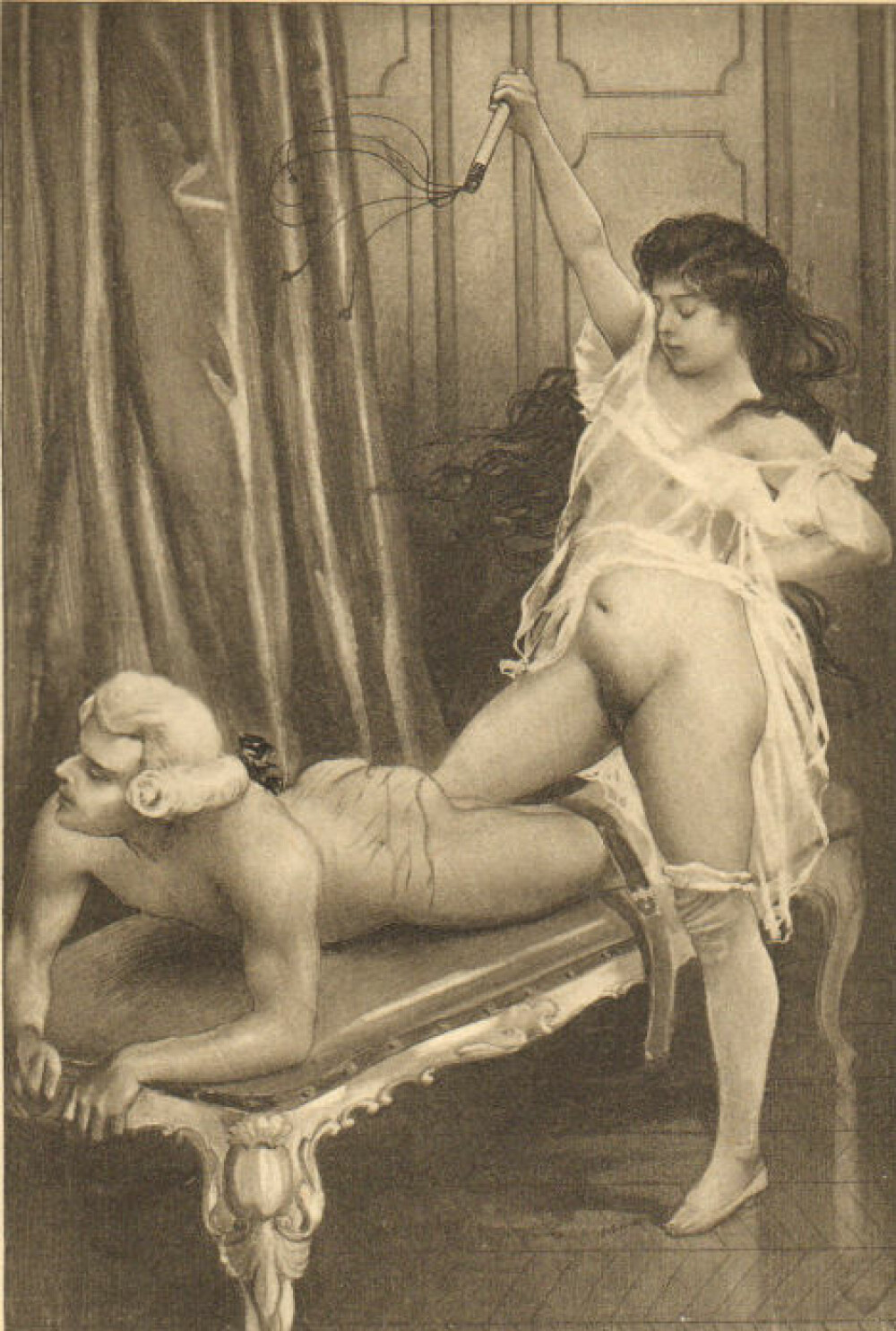 <b>FORBUDT:</b> En av Édouard-Henri Avrils illustrasjoner i boka om den prostituerte Fanny Hill.