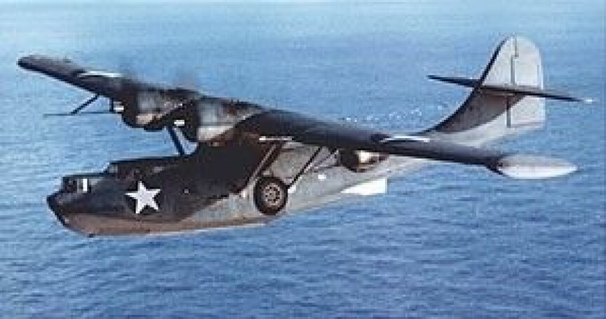 <b>OVER-VÅKNING:</b> Catalina-flyene inngitt i våpenhjelpen Sovjet fikk av USA under andre verdenskrig. 
