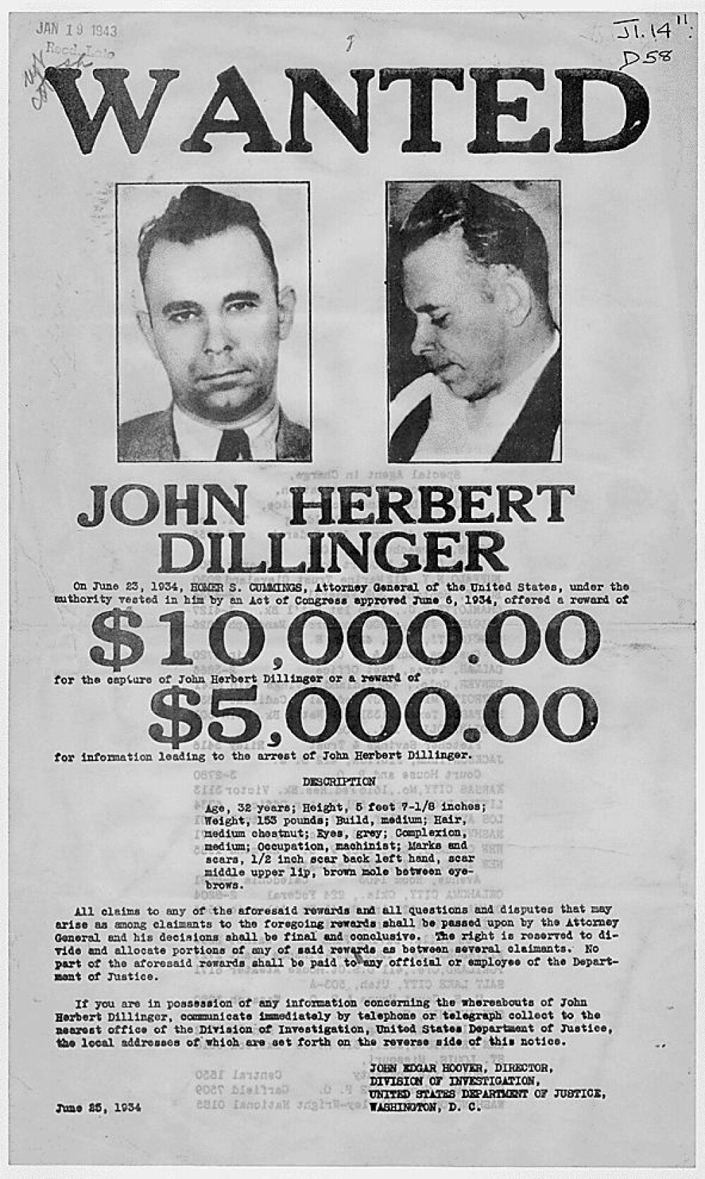 <b>JAGET:</b> Hele USA fulgte med jakten på John Dillinger med skrekkblandet fryd.