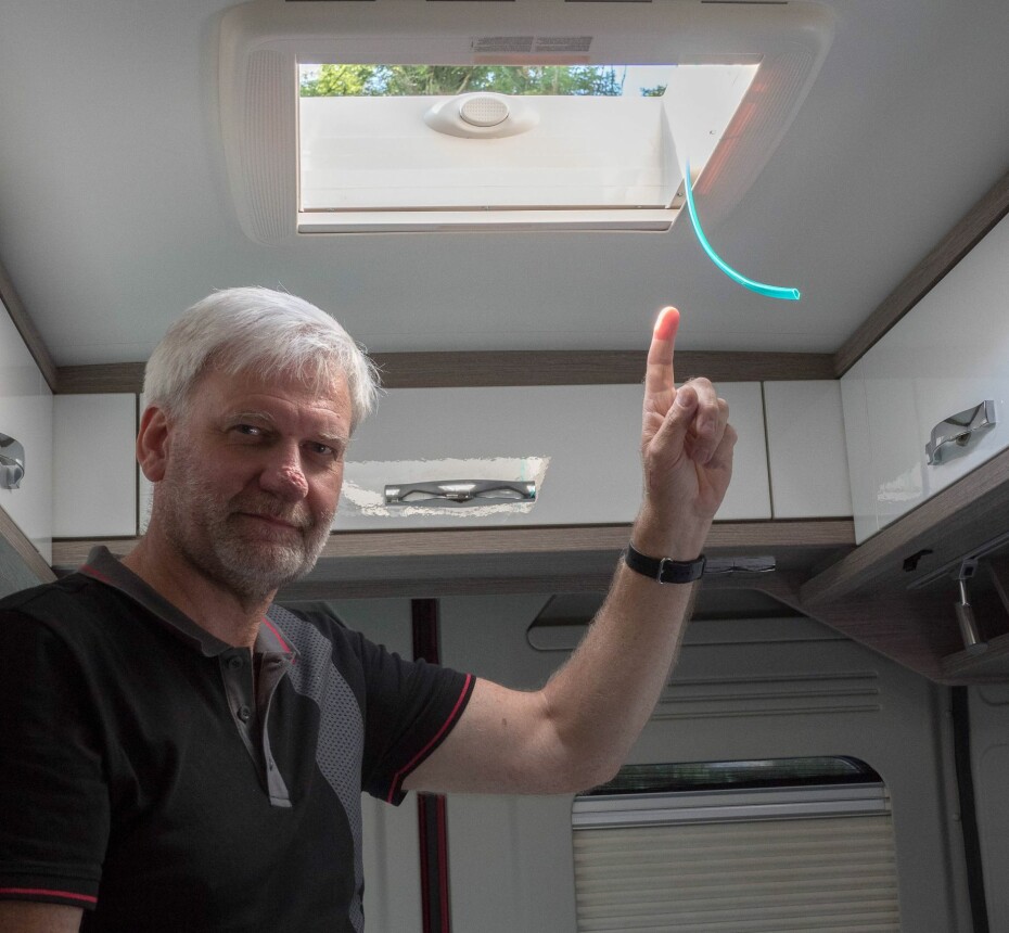 SLANGEN I PARADIS: Mange har takluka over senga oppe. En potensiell vei inn for CO₂-gass.