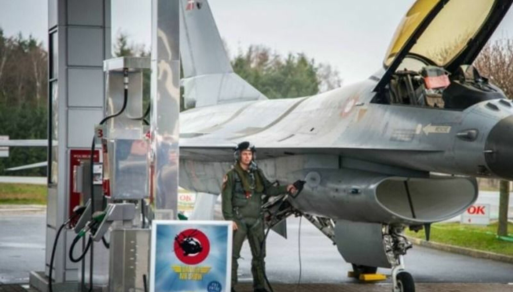 FULL TANK: Det er nok en viss fare for at dette bildet er manipulert.