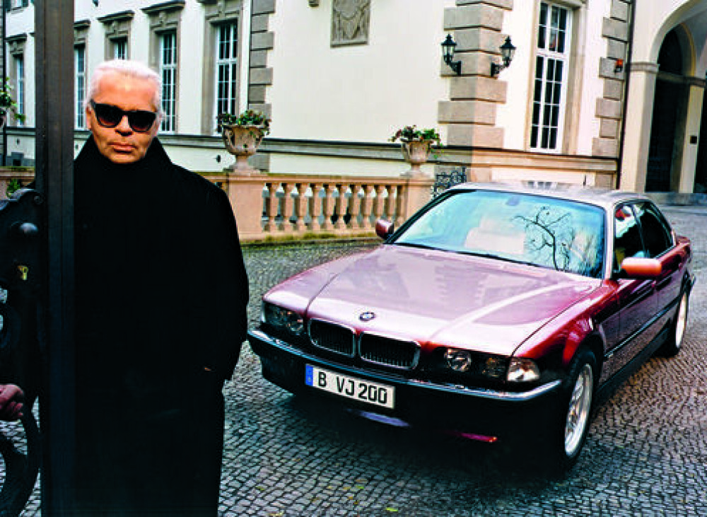 <b>LAGERFELD:</b> Lagerfeld 7-serieKarl Lagerfeld innredet en 750iL i 1996. Maurer sto for det utvendige.
