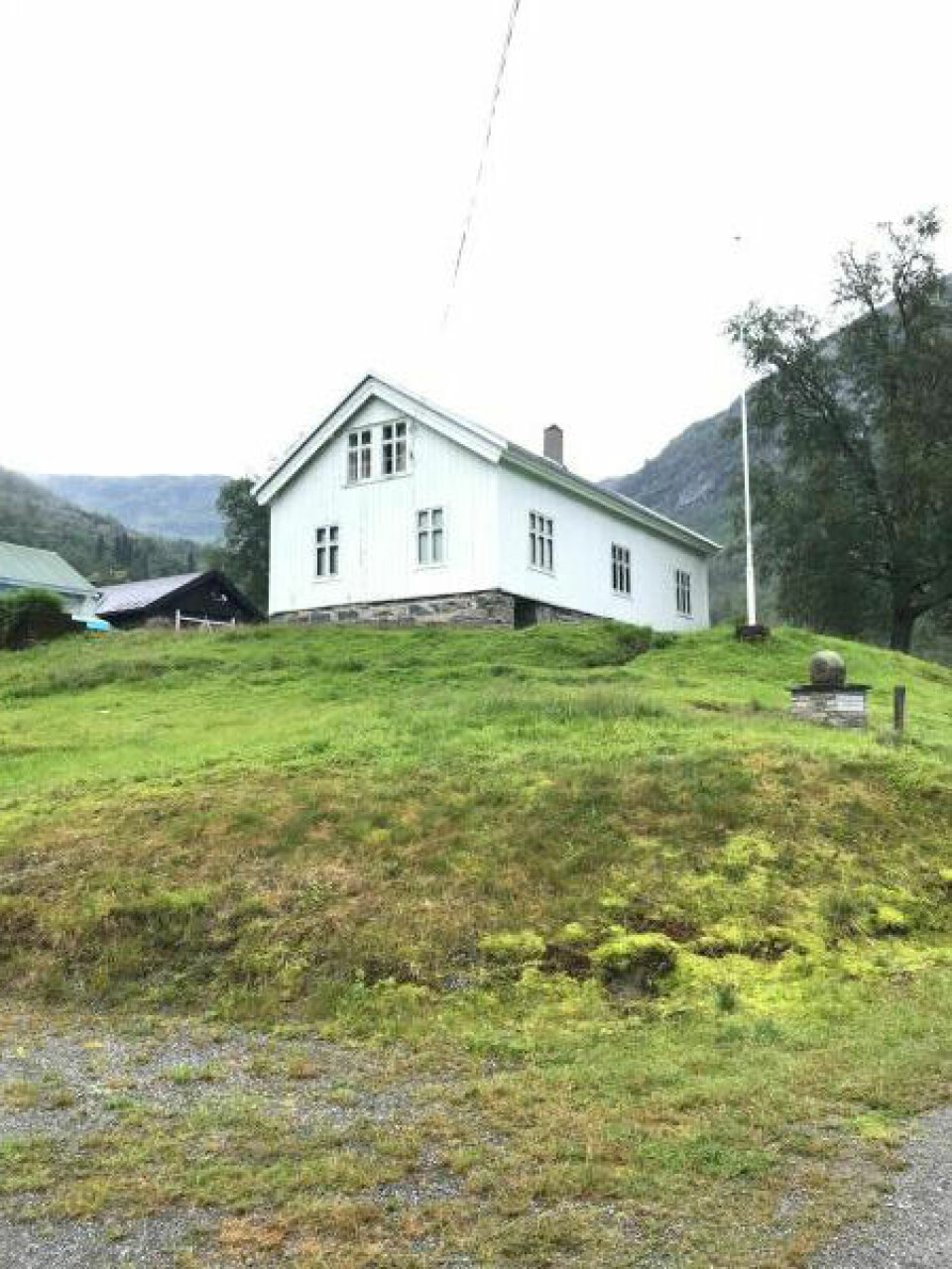 FLYTTET: Til og med husene ble flyttet fra sine røtter i Modalen – dette, barndomshjemmet til dikteren Olav Nygard, ble flyttet i forbindelse med deling av gårder.