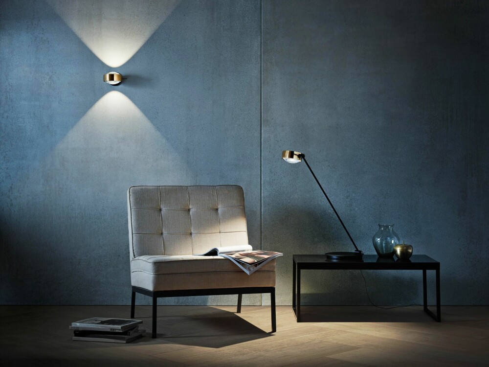 <b>GJENNOMTENKT:</b> Spør deg selv hvor du trenger lyset og planlegg deretter. Det viktigste er at du har lyset nøyaktig der du trenger det. Bord- og vegglampe fra Occhio. <b>GJENNOMTENKT:</b> Spør deg selv hvor du trenger lyset og planlegg deretter. Det viktigste er at du har lyset nøyaktig der du trenger det. Bord- og vegglampe fra Occhio.