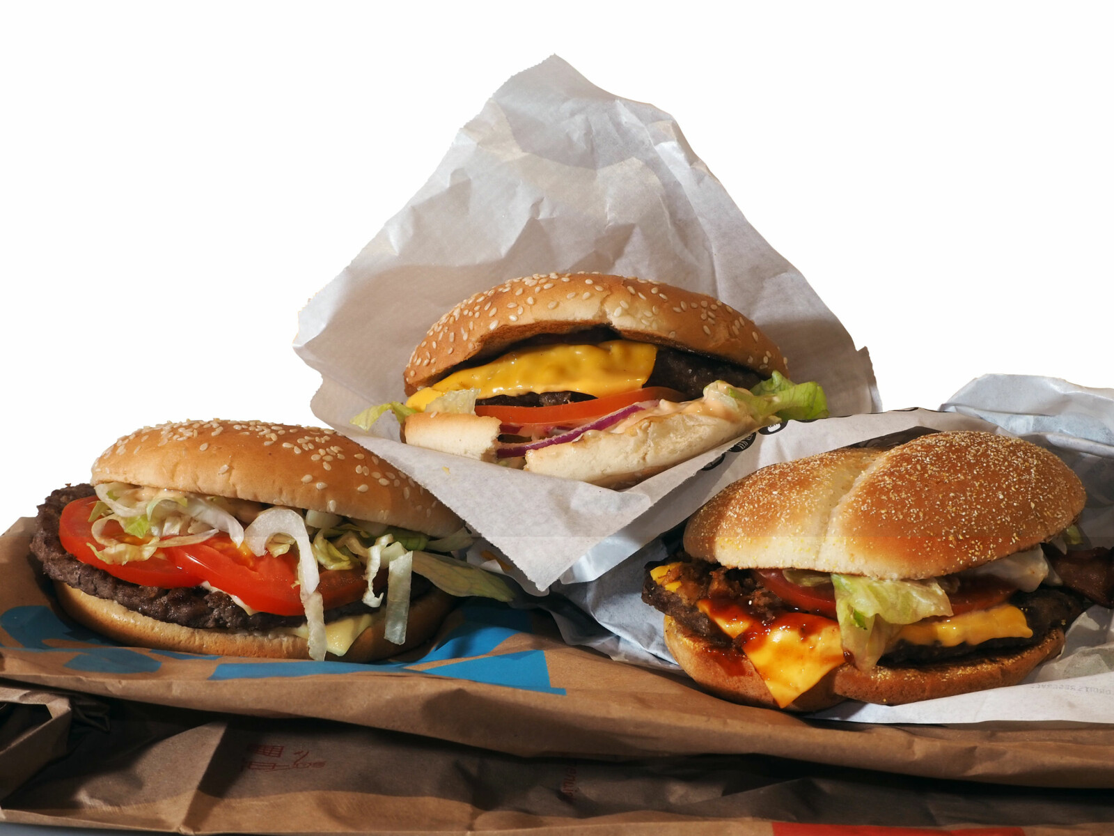 <b>BURGERPALLEN: </b>Big Tasty Burger – McDonalds, Grand Deluxe Cheese &amp; Bacon – Max Burger og Steakhouse – Burger King