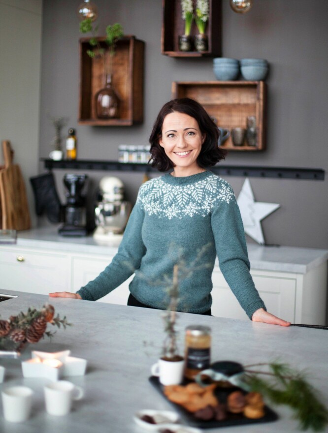 KJØKKEN: Terese bruker mye tid på kjøkkenet i disse førjulstider.