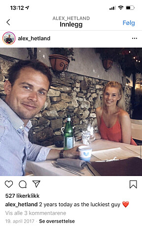 <b>FORLOVET:</b> Aleksander Hetland og kjæresten Kristina Eriksen har konkrete planer om å gifte seg, men vil ikke røpe noe. <b>FORLOVET:</b> Aleksander Hetland og kjæresten Kristina Eriksen har konkrete planer om å gifte seg, men vil ikke røpe noe.