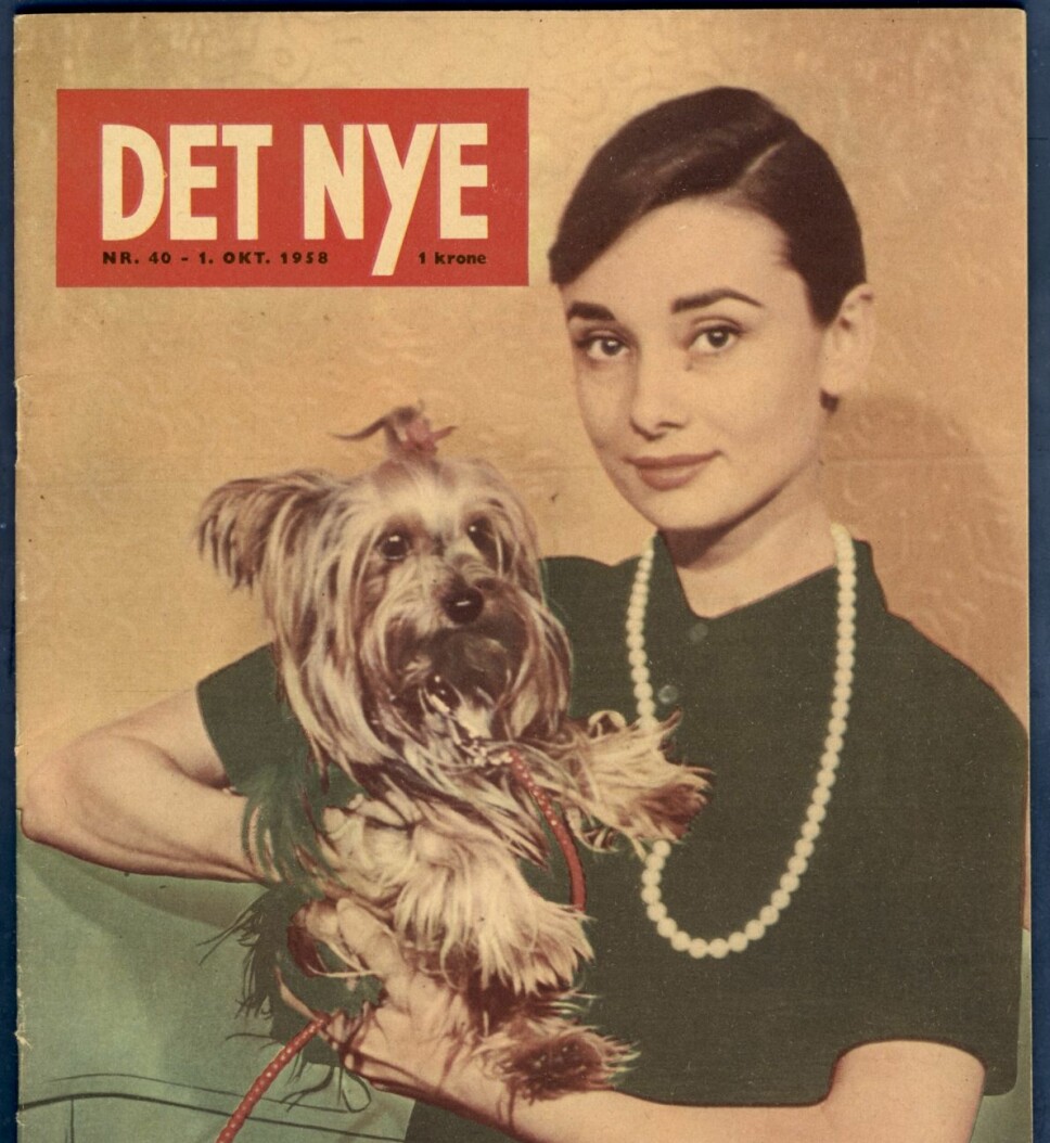 KJENT FJES: Audrey Hepburn på forsiden av Det Nye i 1958.