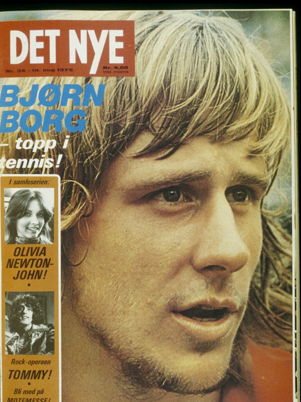 1975: Tennisstjerne Bjørn Borg i Det Nye.