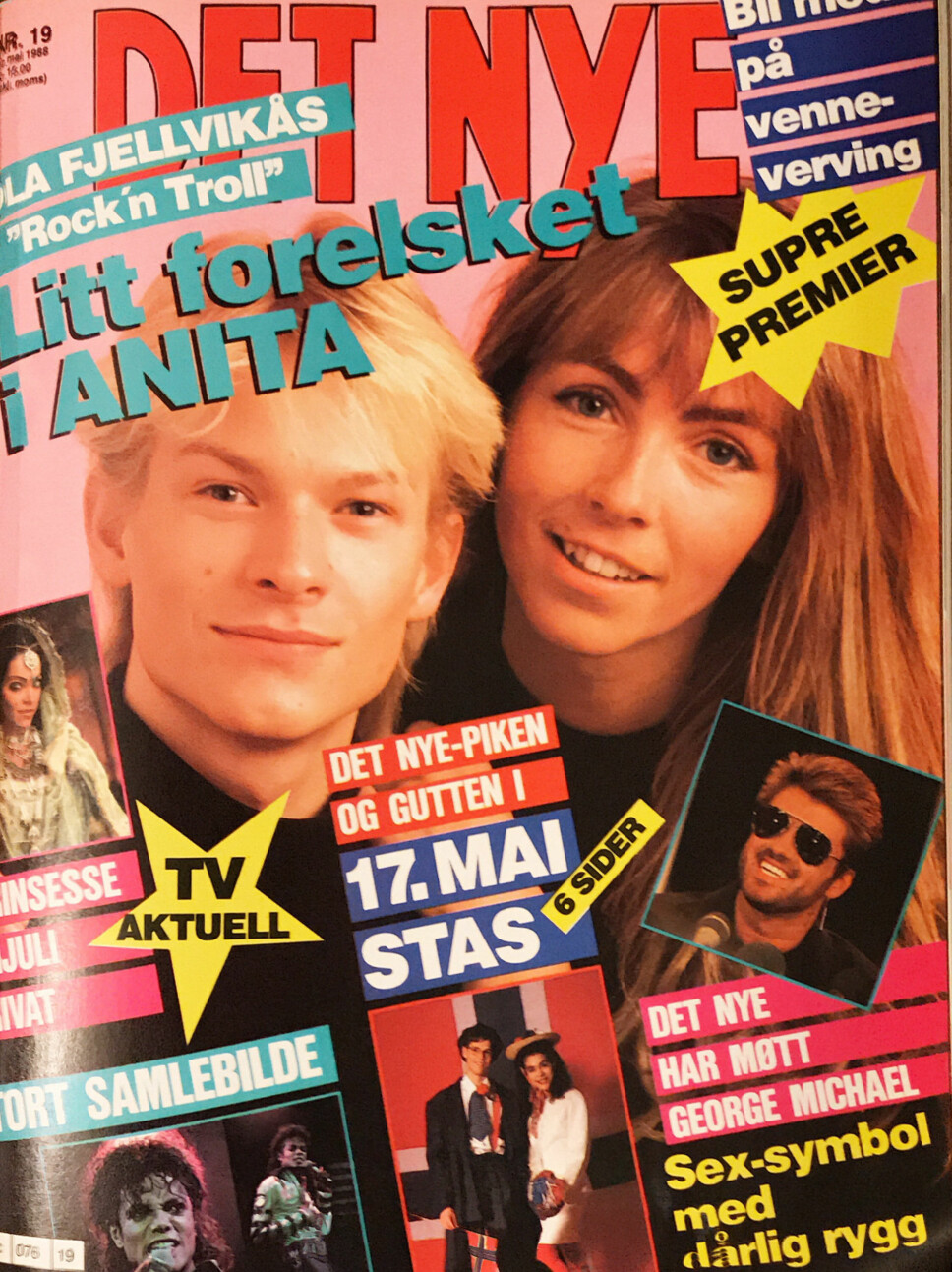 1988: Ola Fjellvikås og Anita Skorgan på forsiden.