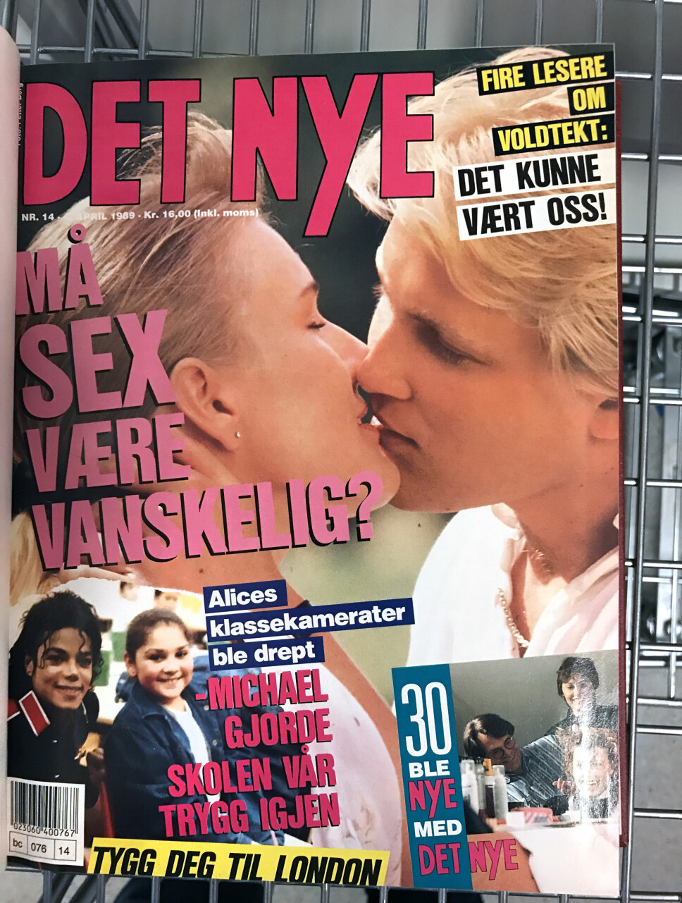 1989: Sex-tema på forsiden av Det Nye helt på slutten av 80-tallet.