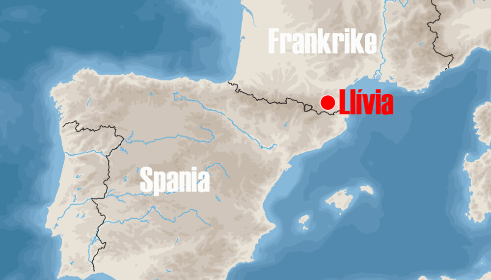 <b>ENKLAVE:</b> Llívia er en liten del av Spania i Frankrike.