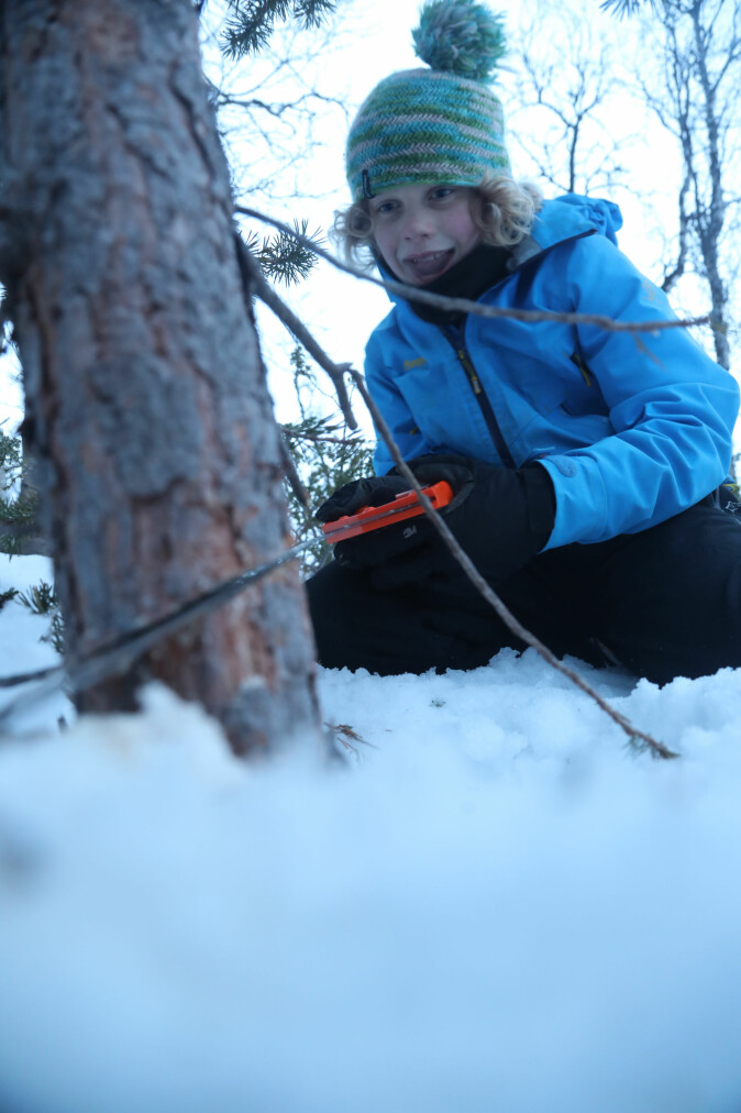 KLAR MED SAGEN: Treet er valgt etter demokratiske prosesser. Endelig slipper minstemann til med sagen!