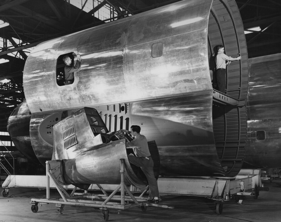 TO ETASJER: 377 Stratocruiser var et toetasjes fly.