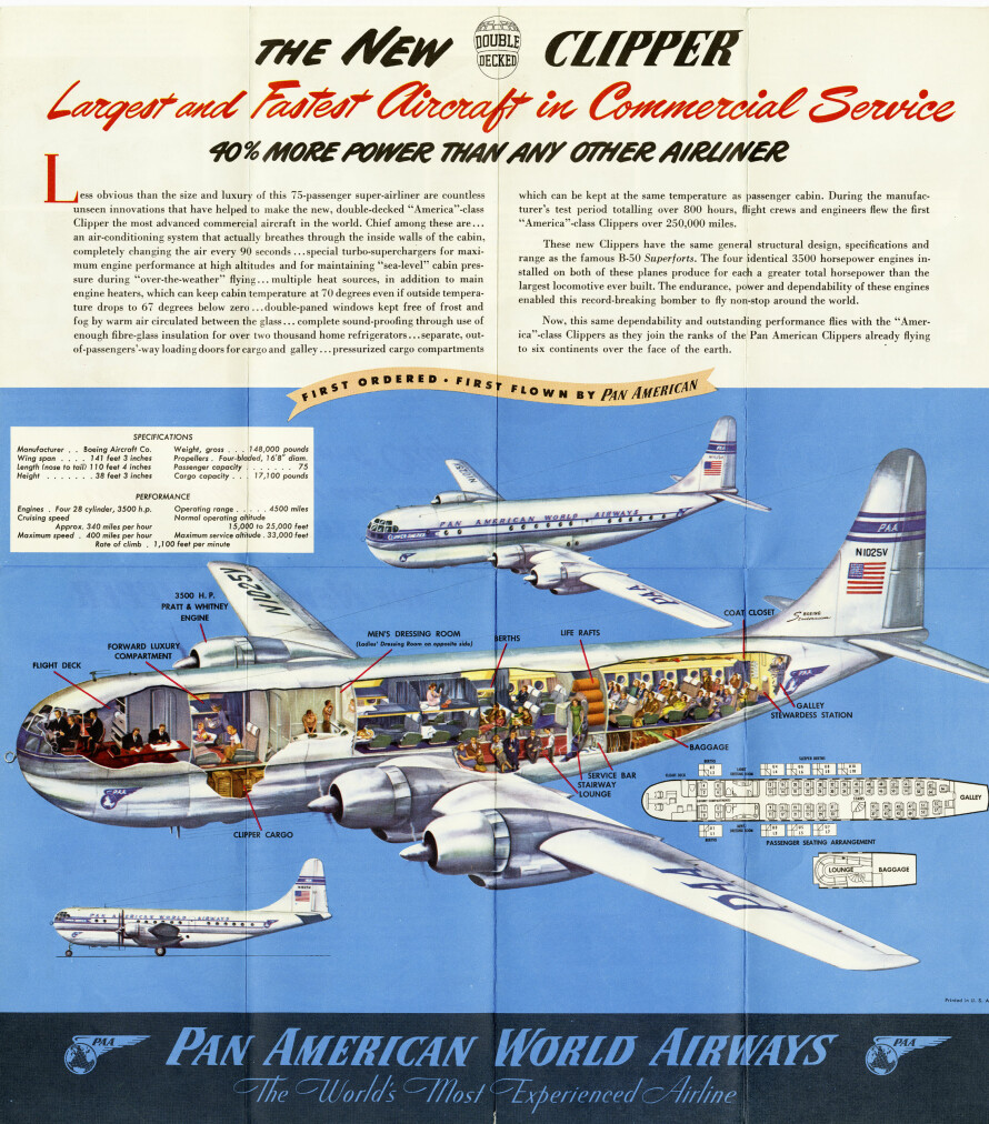 THE CLIPPER: 377 Stratocruiser ble kalt luftens cruiseskip, og ikke uten grunn.