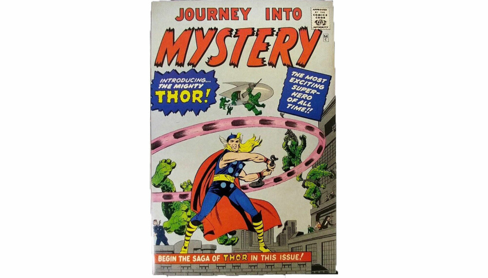 <b>TOR MED HAMMEREN:</b> Thor, den amerikanske utgaven av Tor med hammeren dukket opp i denne tegneserien i 1962.