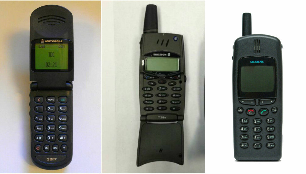 TOPP-TELEFONENE: I 1999 var det disse mobiltelefonene som gjaldt.