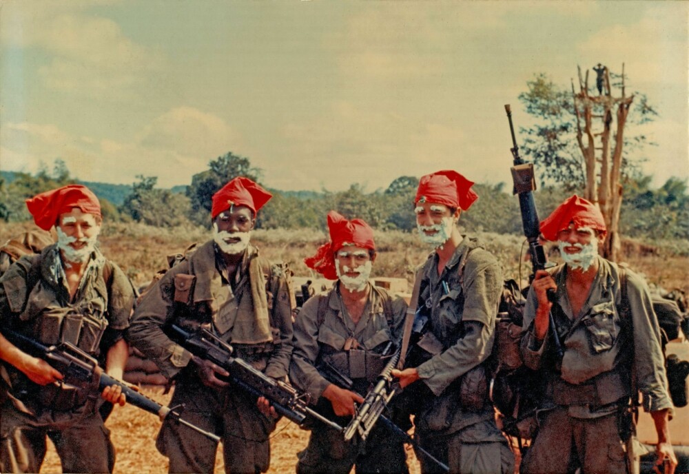 <b>KULENISSER:</b> 4th INF Div, Central Highlands, feiret jul i Vietnam i 1969.