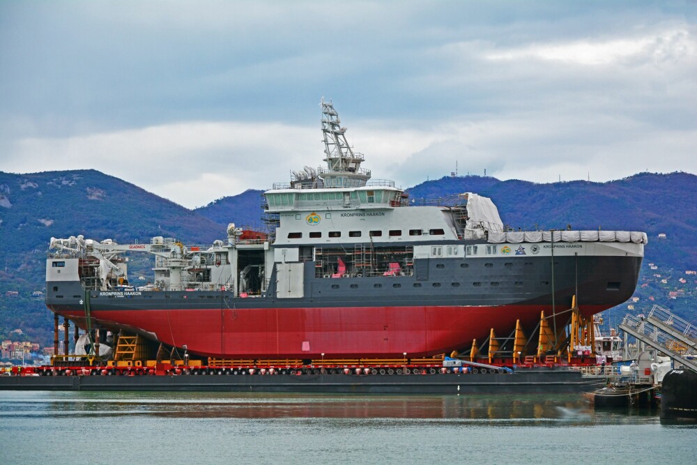 <b>KRANGEL:</b> Det norske skipet ble beskrevet som det mest komplekse verftet i Italia noen gang har bygd. Ennå er båten ikke ferdig, og prosjektet har allerede vært innom domstolene.