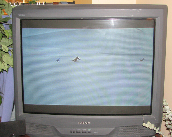 KLUMPETE: Det har skjedd mye på TV-fronten siden 1999. Denne Sony TV-en er fra 2001.