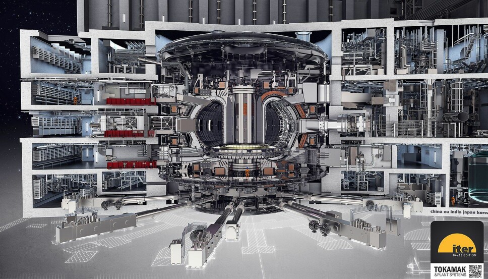 TOKAMAK: Slik vil ITERs tokamak-reaktor bli seende ut.
