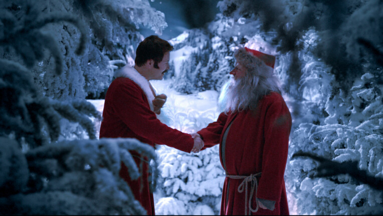<b>KINOSUKSESS:</b> Trond Espen Seim i rollen som Snekker Andersen og Anders Baasmo i rollen som julenissen på norske kinoer i filmen "Snekker Andersen og julenissen: Bygda som glømte at det var jul".