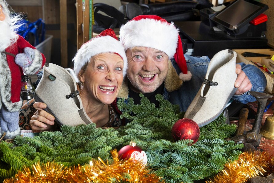 GODE JULEMINNER: Tone Elisabeth Eriksen og Marius Kleppe Kolstad spilte henholdsvis Stine og Jørgen i den folkekjære NRK-julekalenderen om skomaker Andersen.