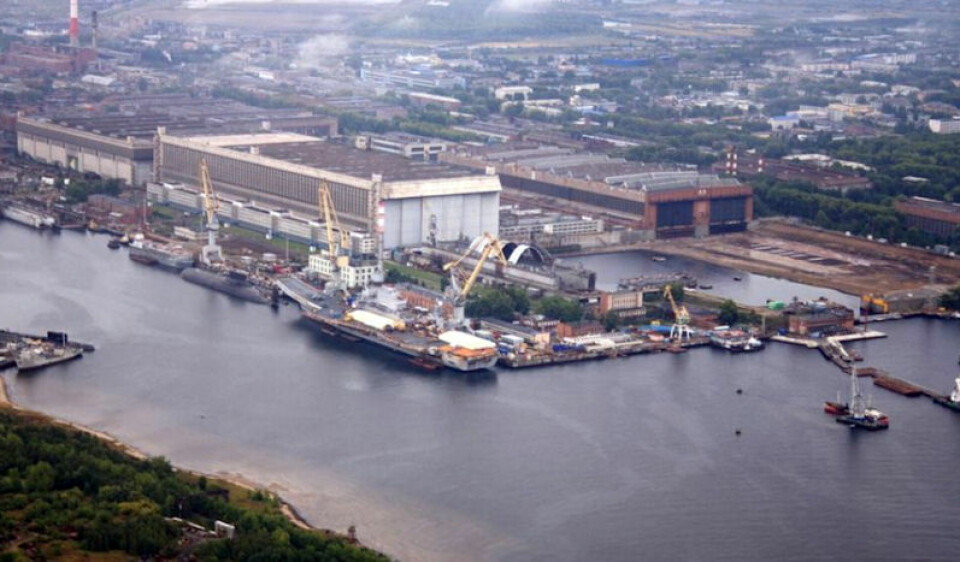 HEMMELIG: Sevmash-verftet i Severodvinsk og søsterverftet Zvezdochka sto i sentrum for operasjonen som førte Frode Berg i russisk fengsel.