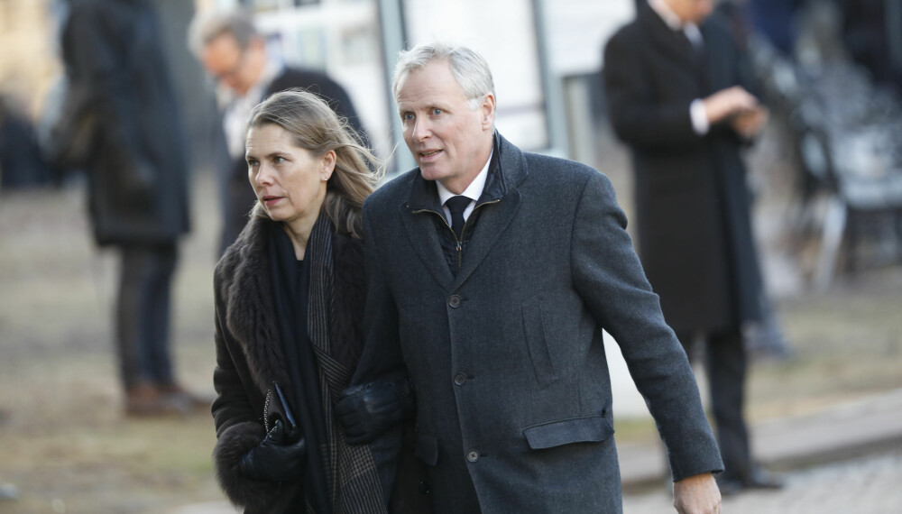 TOK FARVEL: Kronprinsesse Mette-Marits bror Per Høiby og kona Louise Dedichen.