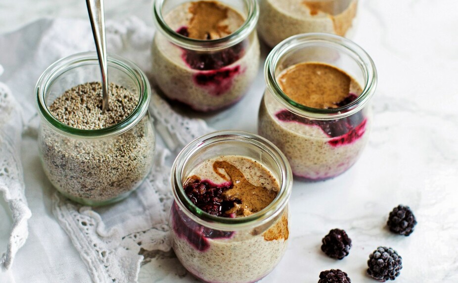 GELE-CHIA PUDDING: Kan oppbevares i kjleskapet i noen dager. Oppskrift fra Keto for nybegynnere av Martina Slajerova, Lille Måne Forlag. GELE-CHIA PUDDING: Kan oppbevares i kjleskapet i noen dager. Oppskrift fra Keto for nybegynnere av Martina Slajerova, Lille Måne Forlag.