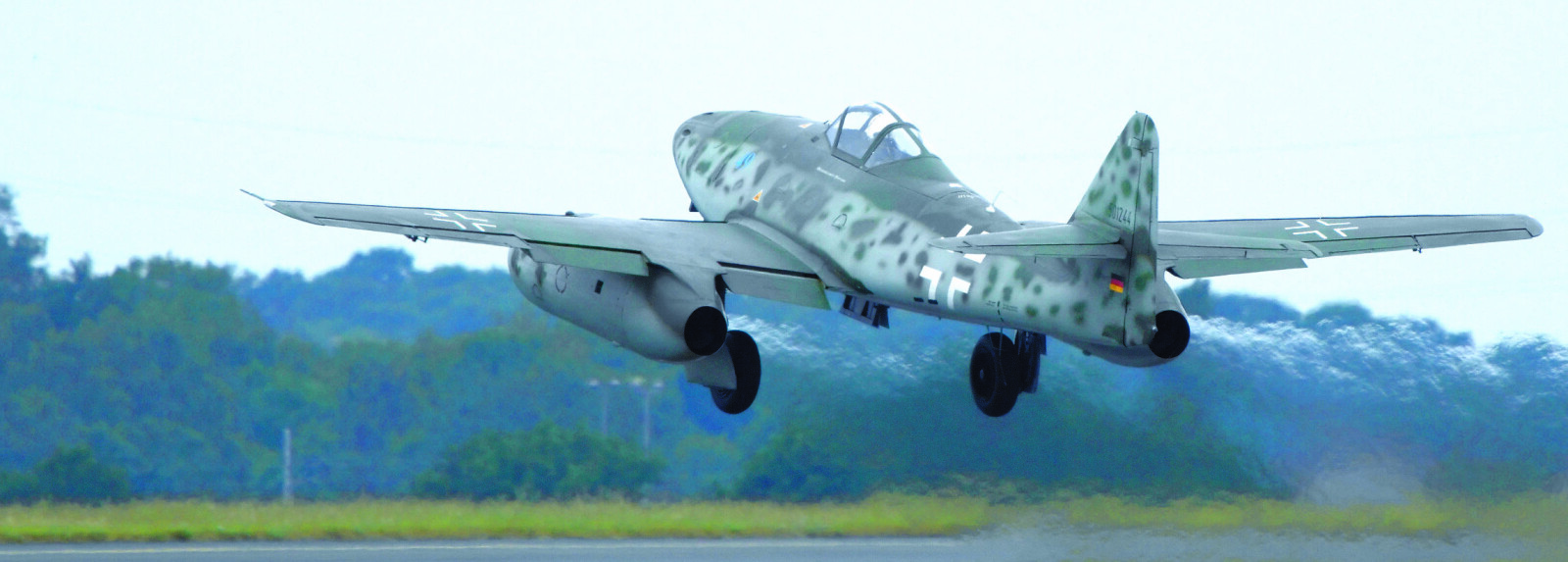 <b>JETMOTORENE:</b> Me 262 Schwalbe var sårbar under take-off og landing, men overlegent når det fikk opp farten.