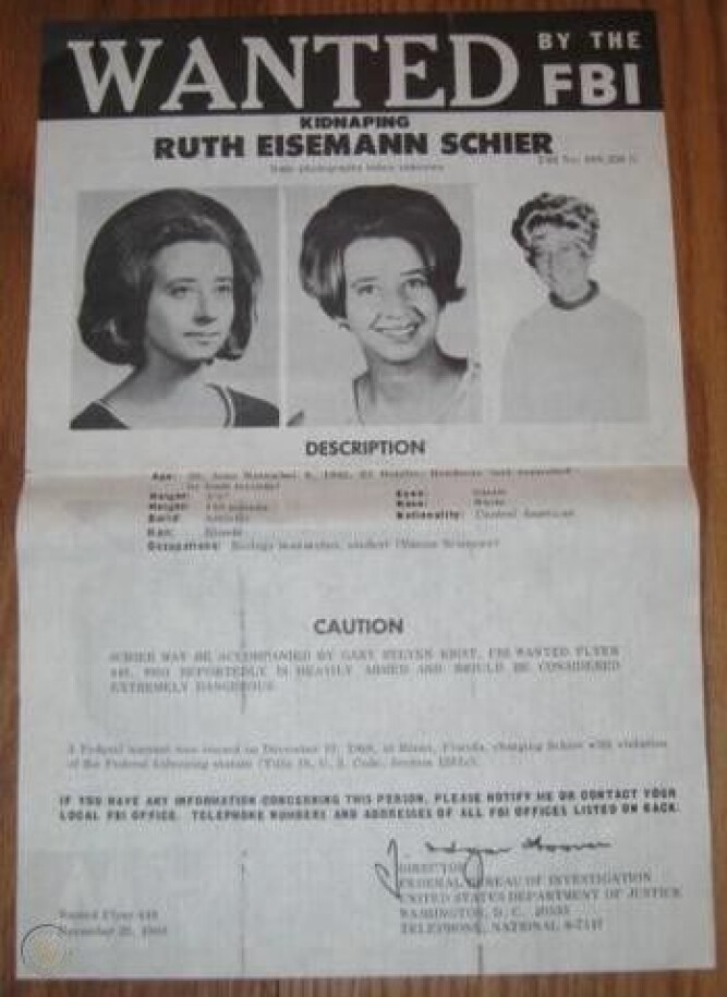 <b>KVINNEKAMP:</b> Ruth Eiseman Schier ble første kvinne på Most Wanted-listen da hun ble innlemmet i 1968. 