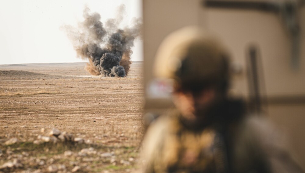 PÅ OPPDRAG I IRAK: Soldater fra NORTU 5 (Norwegian Task Unit) på oppdrag i Irak.