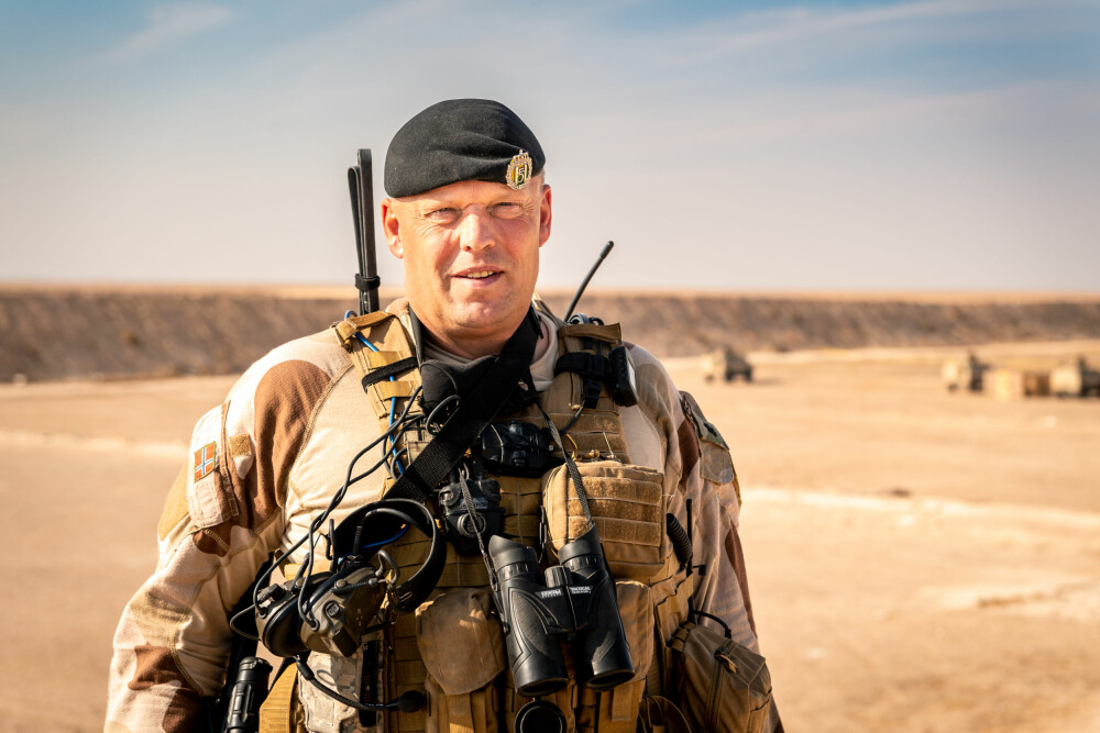 <b>LEIRSJEF:</b> Oberstløytnant Einar Aarbogh er sjef for NORTU 5 (Norwegian Task Unit) i Anbar, Irak.