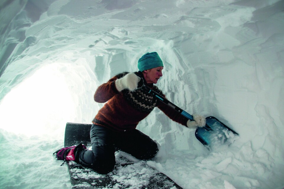 SMART: Et liggeunderlag gjør jobben litt mindre kald.
