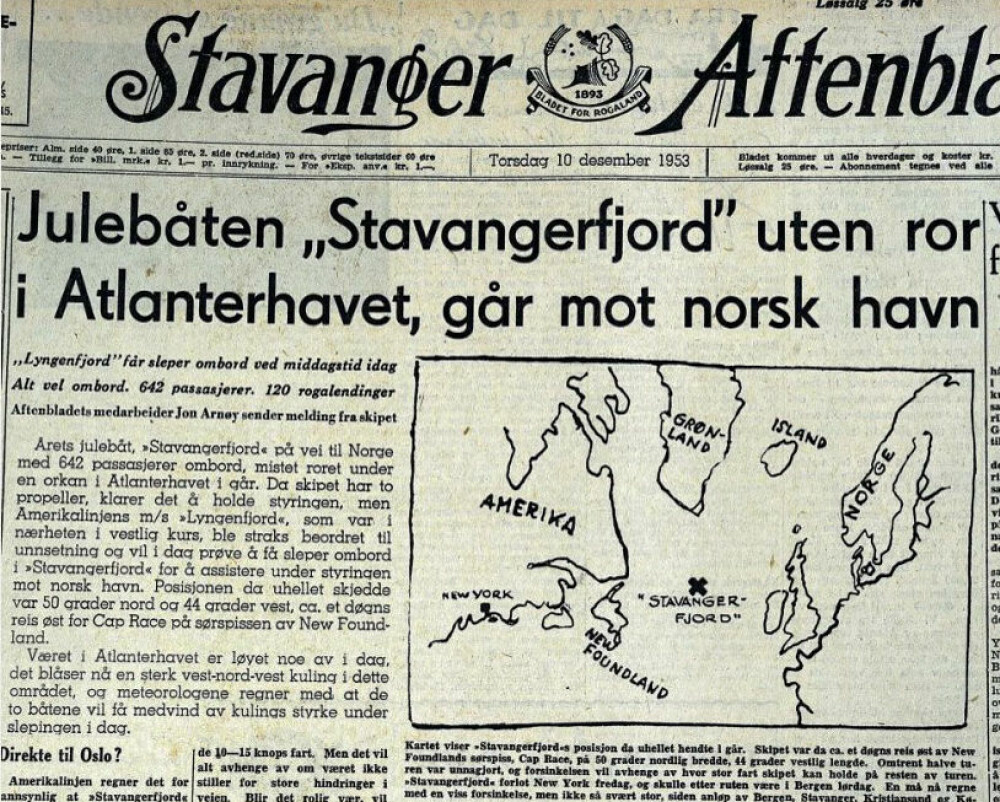 <b>RAPPORT:</b> Stavanger Aftenblad hadde to reportere om bord i «Stavanger­fjord». De laget eksklusive saker om dramatikken.