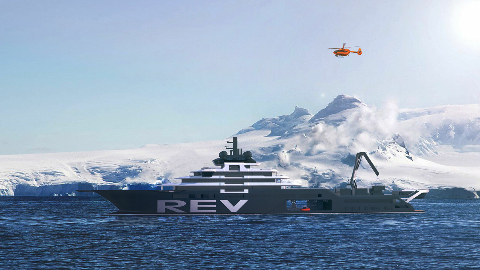 <b>BABY MED TO FEDRE:</b> Kjell Inge Røkke og Espen Øino har begge sterke følelser for den kombinerte luksusyachten og forsknings-skipet Rev Ocean som er under bygging og innredning i Brattvåg på Sunnmøre.