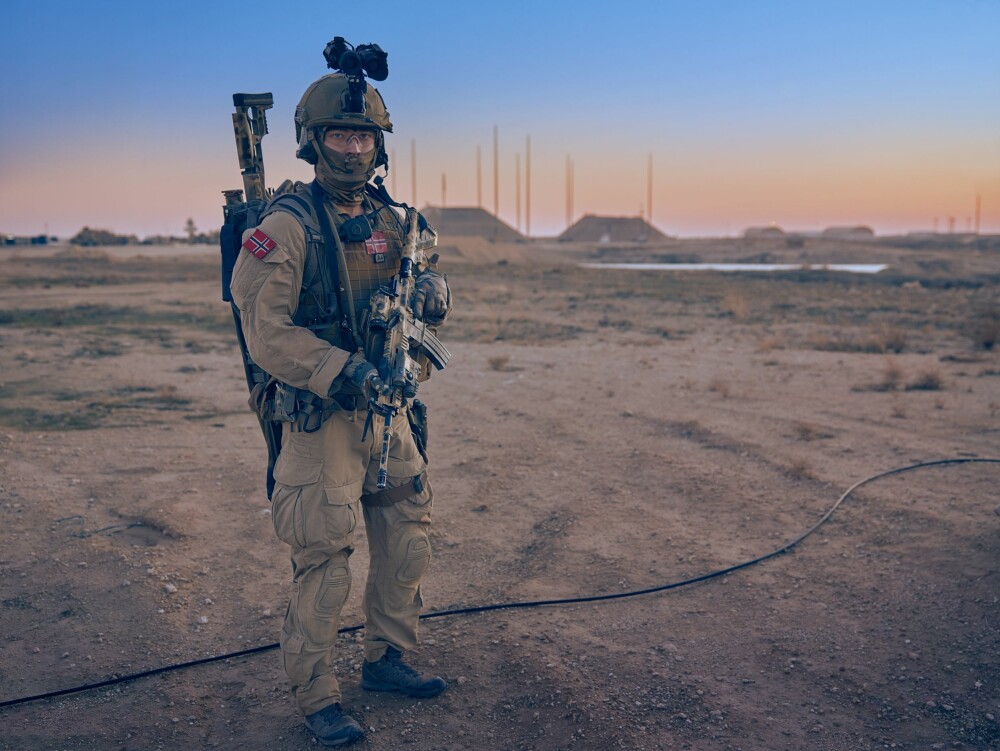 <b>SPESIAL ER STANDARD:</b> Slik er en kampklar spesialist fra NORTU V Irak utrustet: