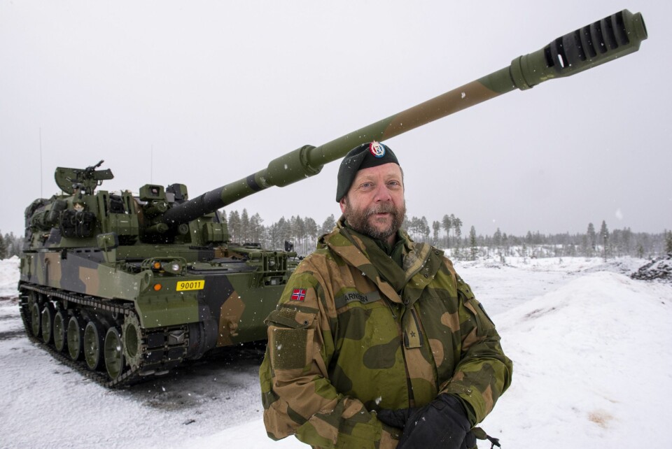 ENTUSIAST: – K9 er kongen av slagmarken, sier major Frode Arnesen begeistret.