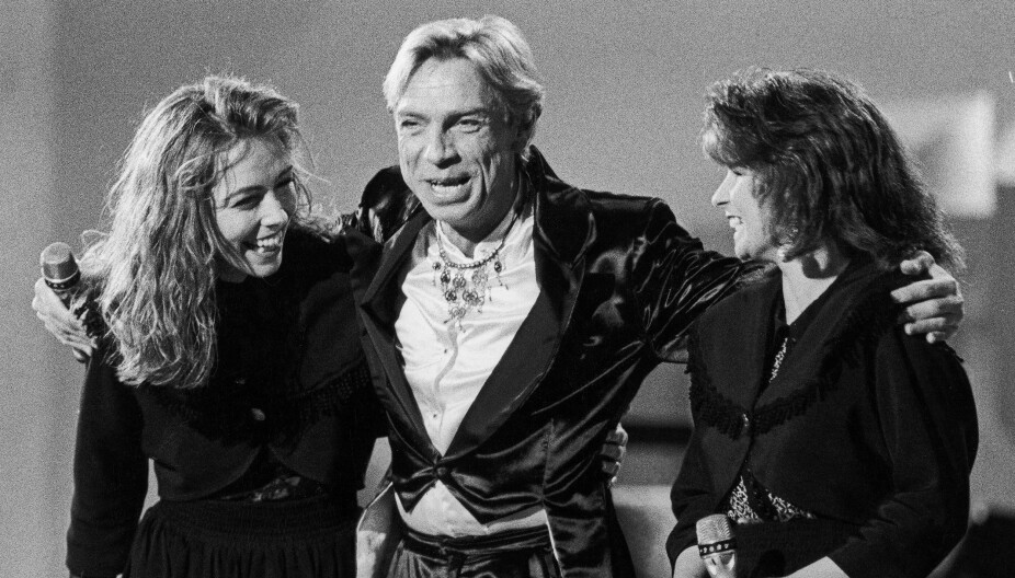 STJERNELAG: Anita Skorgan, Jahn Teigen og Carola Häggquist i den norske finalen i Melodi Grand Prix.