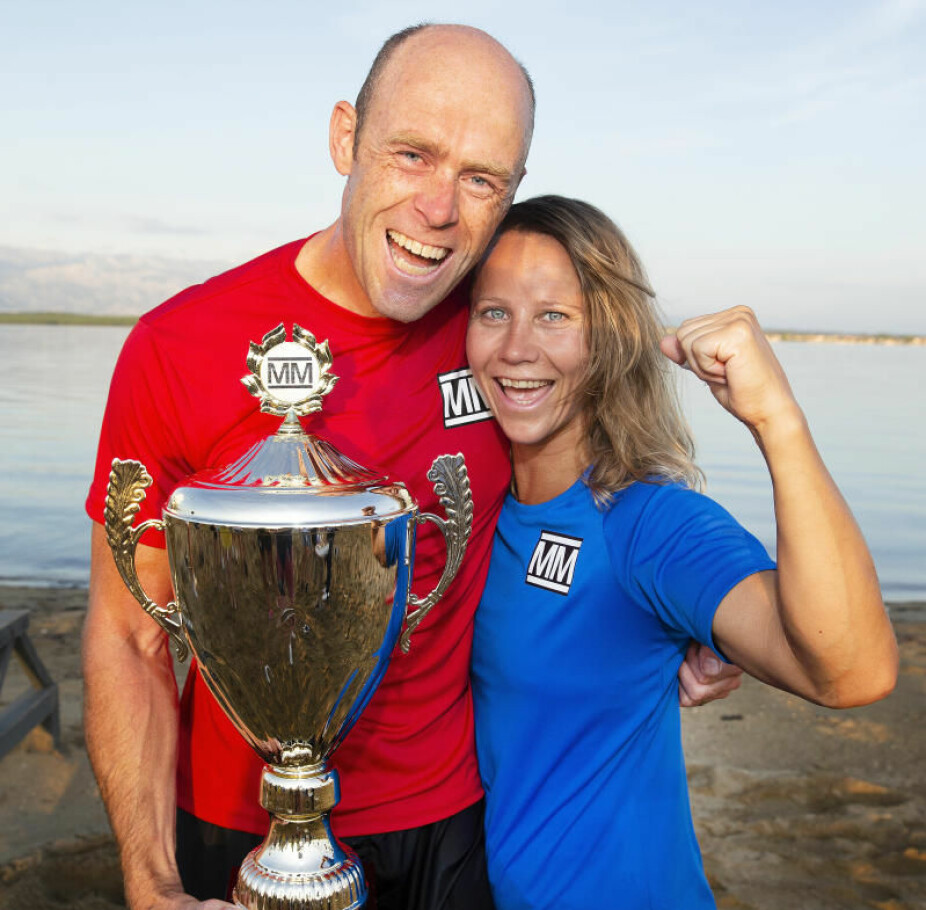 BESTEVENNER: Eirik Verås Larsen og Kjersti Buaas ble bestevenner under oppholdet i Kroatia. Det resulterte i blandede følelser opp mot finalen.