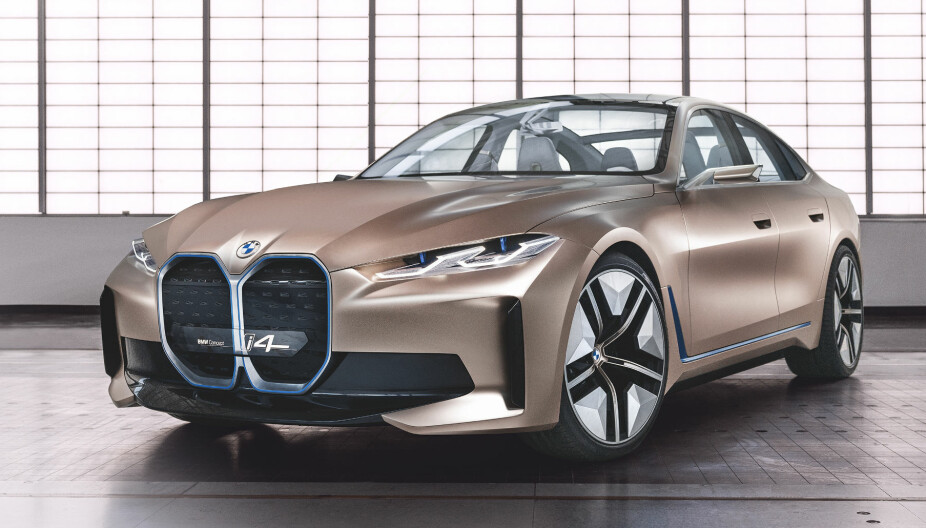 BMW I4: BMW Concept i4 er en forsmak på bilen som kommer neste år.