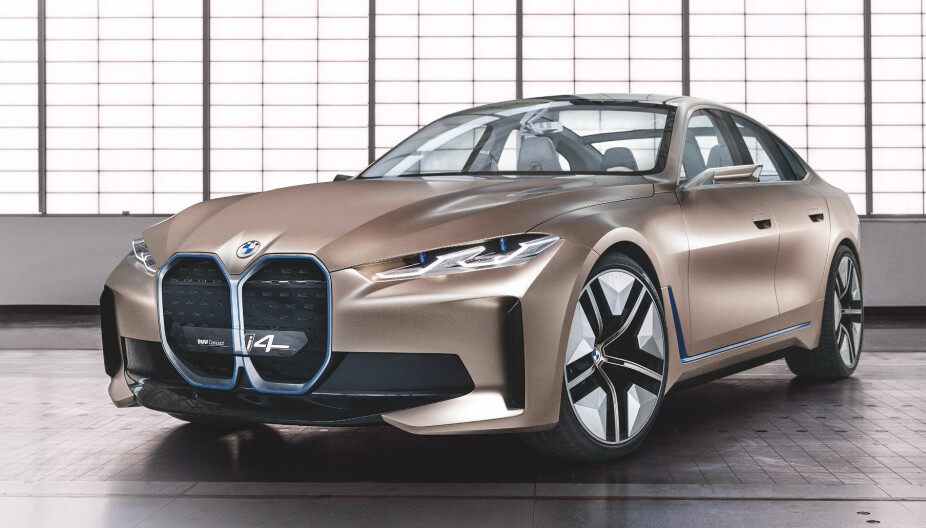 BMW I4: BMW Concept i4 er en forsmak på bilen som kommer neste år. BMW I4: BMW Concept i4 er en forsmak på bilen som kommer neste år.